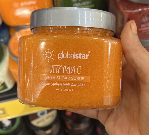 Sugar scrub with vitamin C