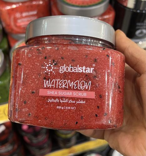 Watermelon chia sugar scrub