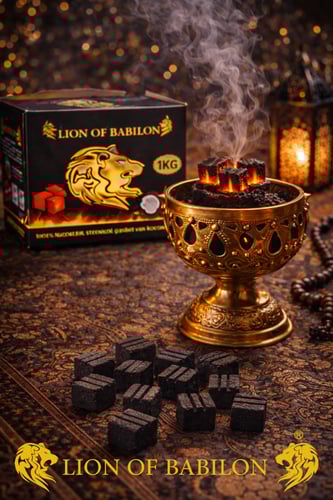 5 علبة فحم قشور جوز الهند مكعبات 360 قطعة - مقاس 2...