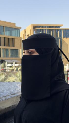 Black moon niqab