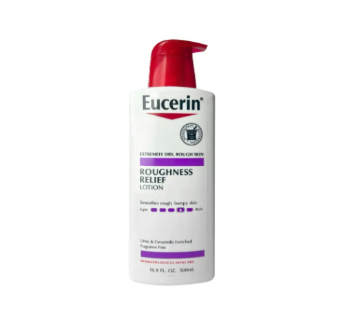 Eucerin lotion for reducing roughness of the skin...