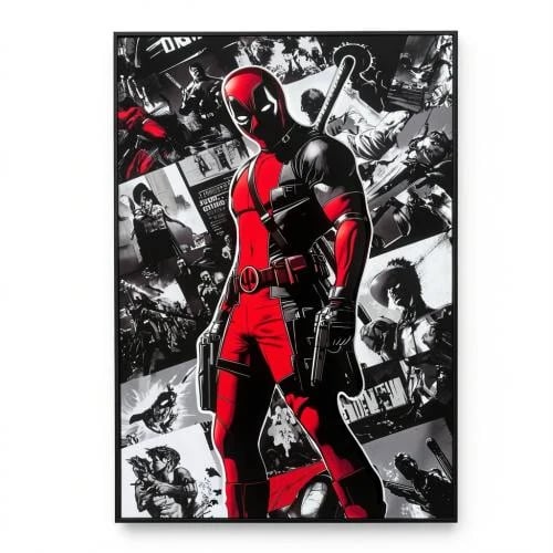 لوحة Deadpool مضيئة – تصميم جريء لعشّاق Marvel