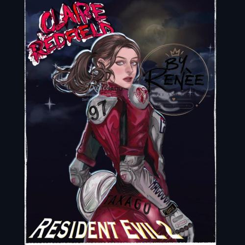 Claire Redfield - post card
