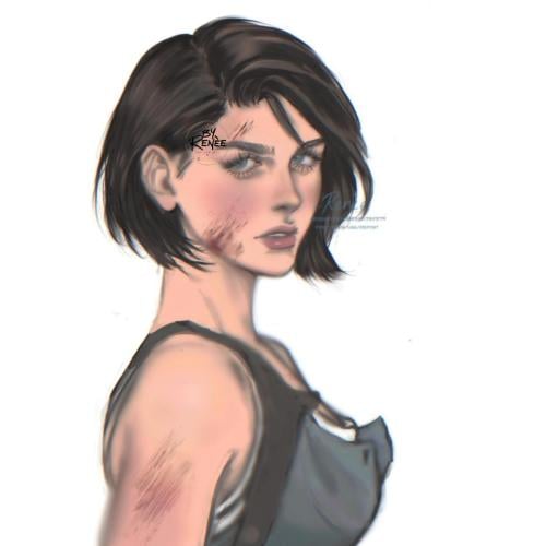 Jill valentine- post card