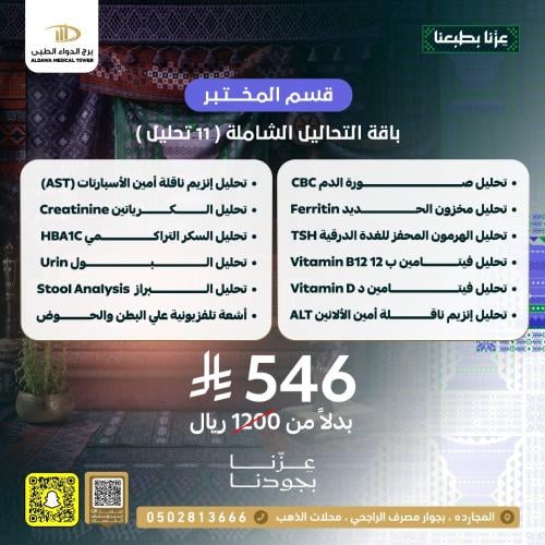 عروض يوم الوطني 96 عام 2026 قسم المختبر