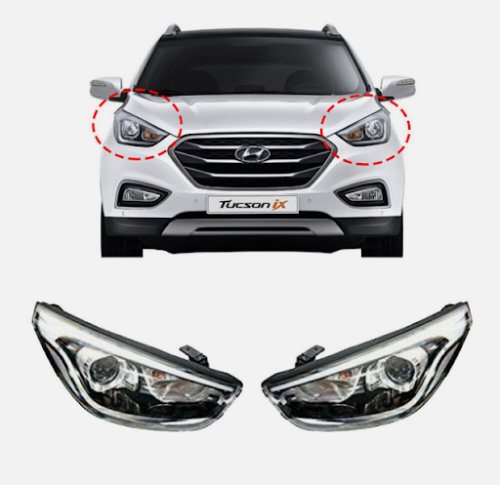 Front headlight for Tucson 2015-2018 right 92102 D...