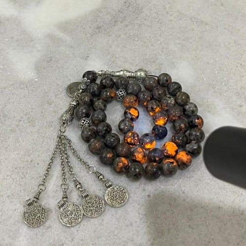 مسباح حجر اللهب 45 خرزة