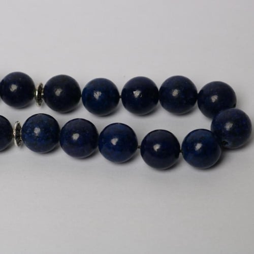 مسباح حجر اللازورد (معالج) 33 خرزة