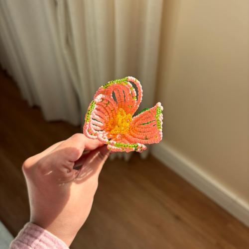 Pink tulip flower