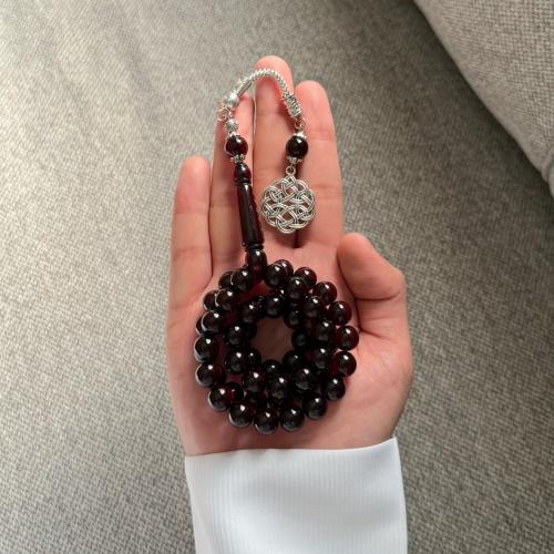 سبحة بكلايت عنابي حرباء