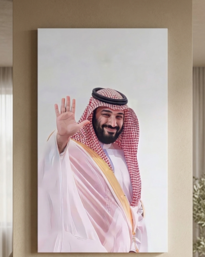 لوحة كانفاس ولي العهد محمد بن سلمان - تلويح