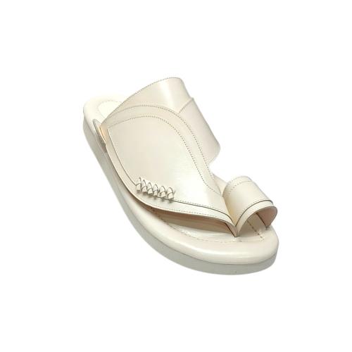 Light beige plain natural leather