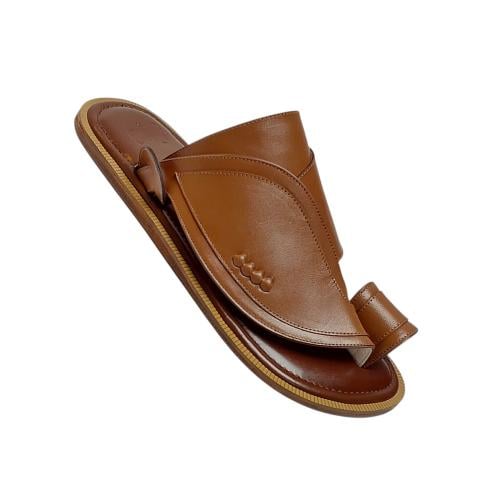 Natural leather, plain camel color
