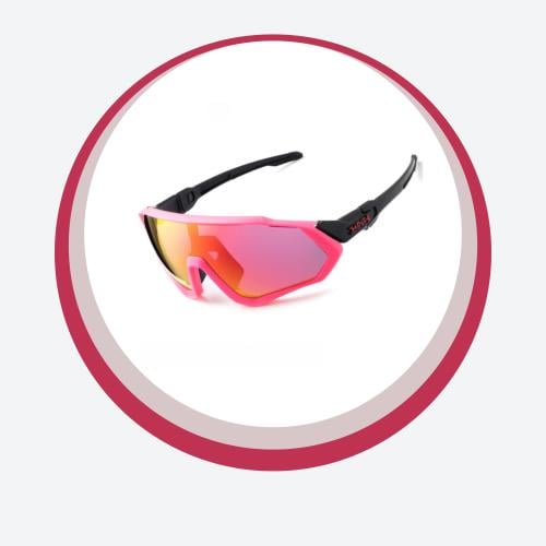 نظارة رياضية أسود-وردي