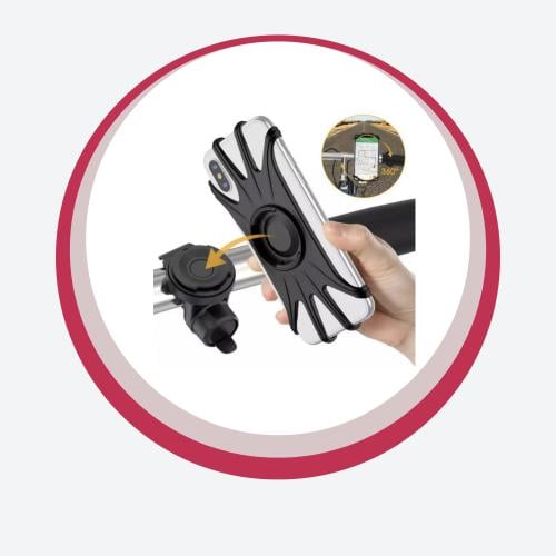 حامل جوال مطاطي 360 درجة متعدد الاستخدامات