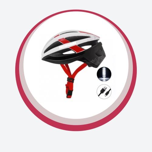 خوذة رياضية انارة خلفيةusb