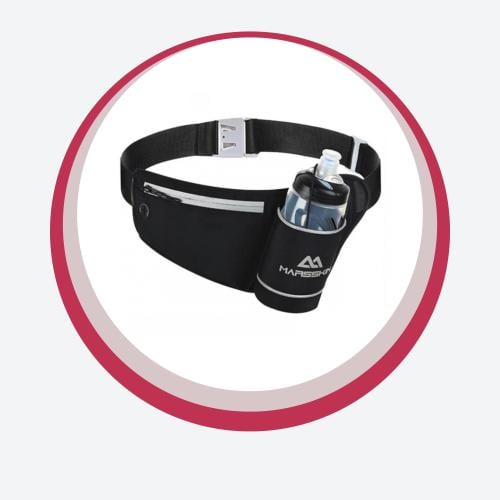 شنطة حزام جري مقاوم للماء مع جيب تخزين واسع