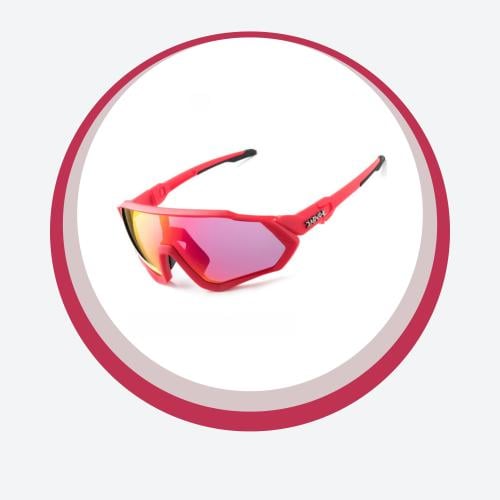 نظارة رياضية أحمر