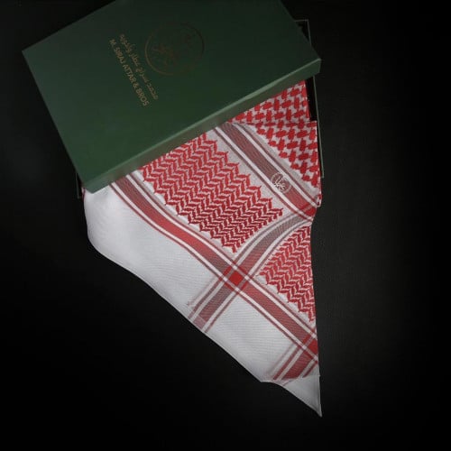 شماغ العطار احمر كلاسيك العقيق