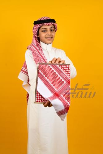 شماغ ريفان اطفال احمر