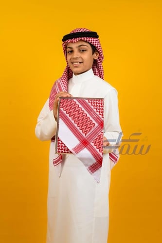 شماغ ريفان اطفال احمر