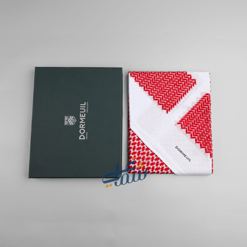 شماغ DORMEUIL الاحمر المميز الايطالي