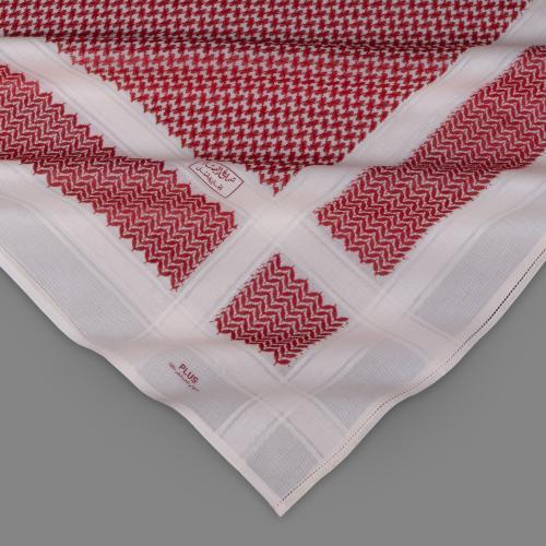 شماغ البسام بلس احمر بيج