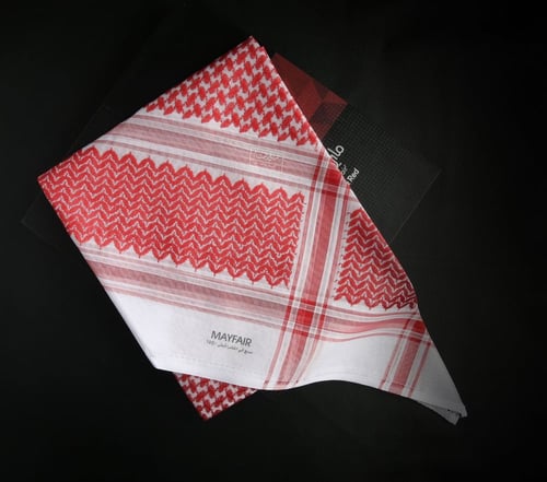 شماغ البسام ماي فير احمر دم الغزال