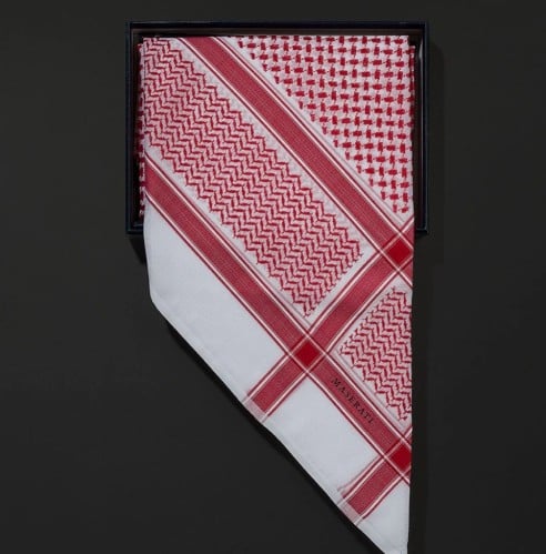 شماغ مازيراتي الايطالي أحمر MASE-R الفاخر