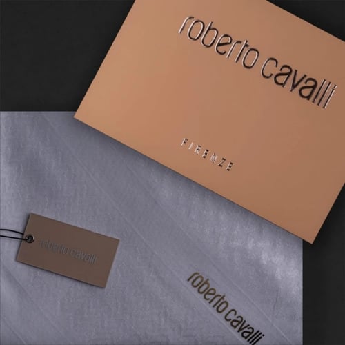 شماغ روبرتو كافالي ابيض Ro-Cavalli