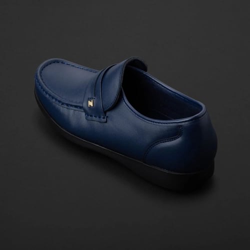 حذاء لوفر نقوة كحلي