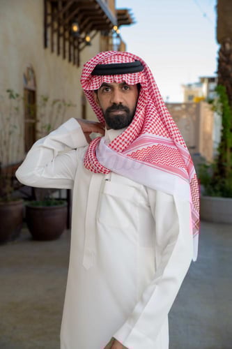 شماغ VOLCANO احمر كلاسيك آخر إصدار