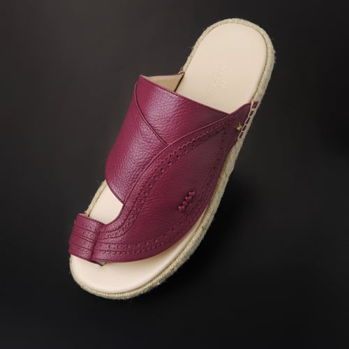 حذاء نقوة ماربيا عنابي نقشة