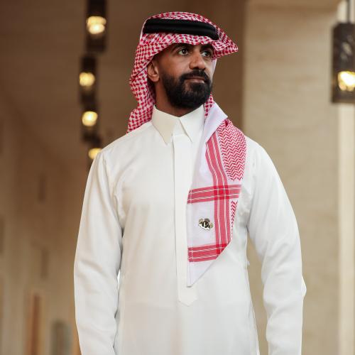 شماغ فلياني احمر الجديد