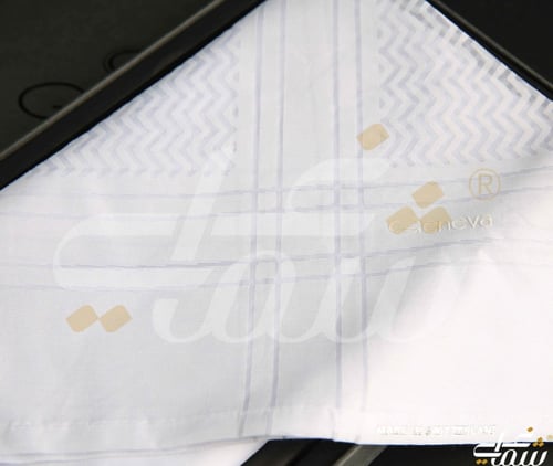 شماغ جينيفا ابيض سوفت