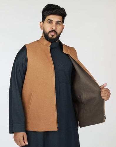 سديرية كشميري دبل فيس رملي بني