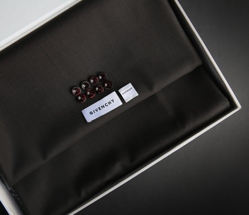 قماش جيفنشي صوف بني محروق سوبر150 1038