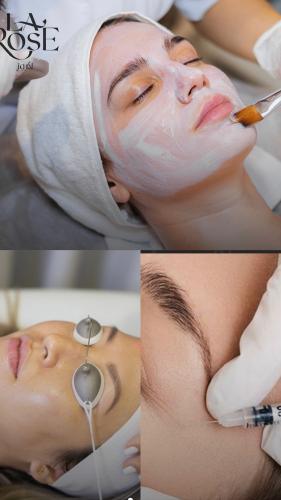 Deep facial cleansing session with mask + face ble...