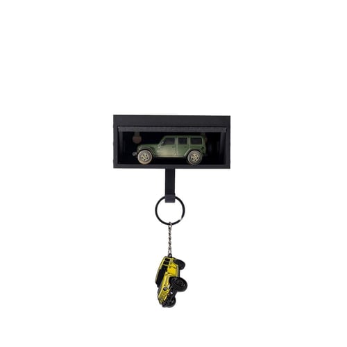 Yellow Jeep keychain