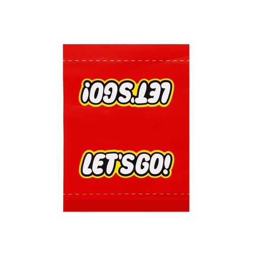 Red Lets go! Car Tag