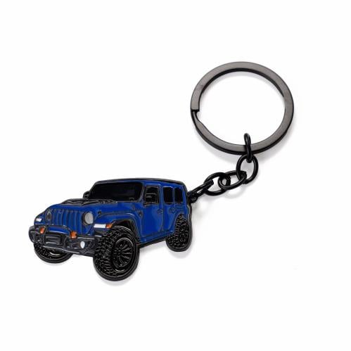 Blue Jeep keychain
