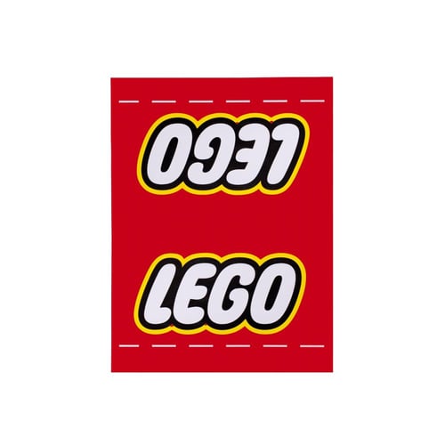 Red Lego Car Tag