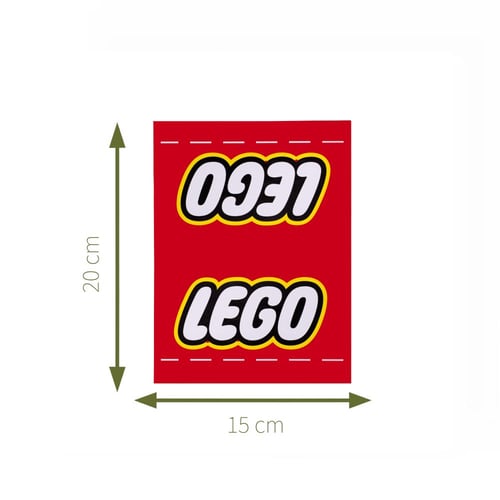Red Lego Car Tag