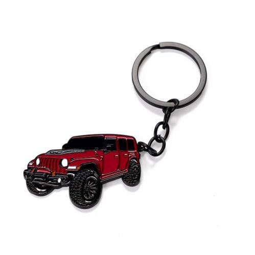Red Jeep keychain