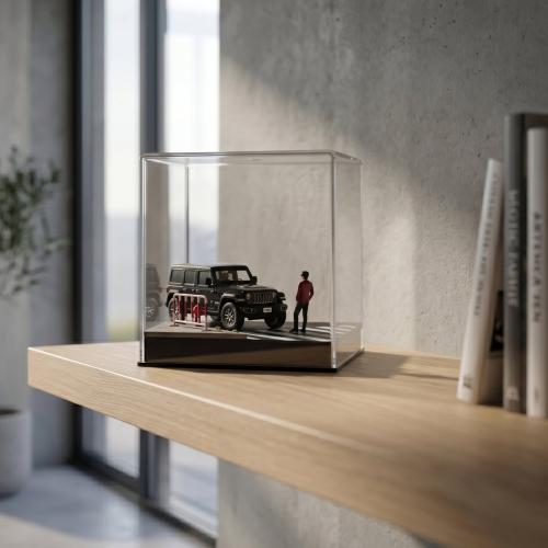 Car Display Box Acrylic 1\64 With Figures