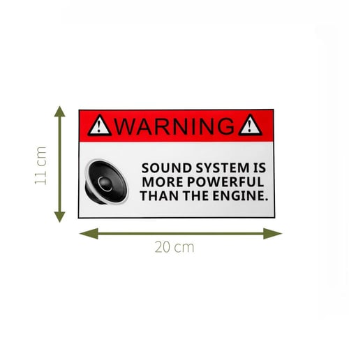 Sound System Sticker
