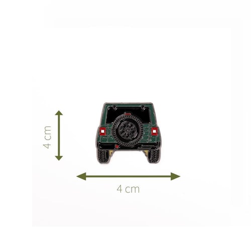 Rare Green Jeep Metal Sticker