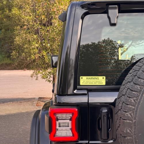 My Jeep Not Broken Sticker