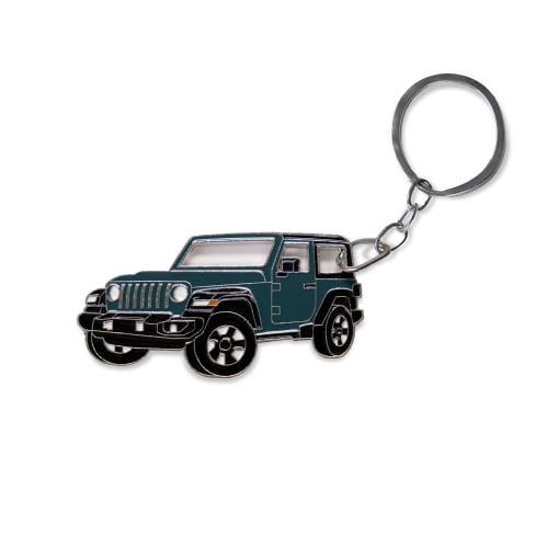 Green Jeep keychain