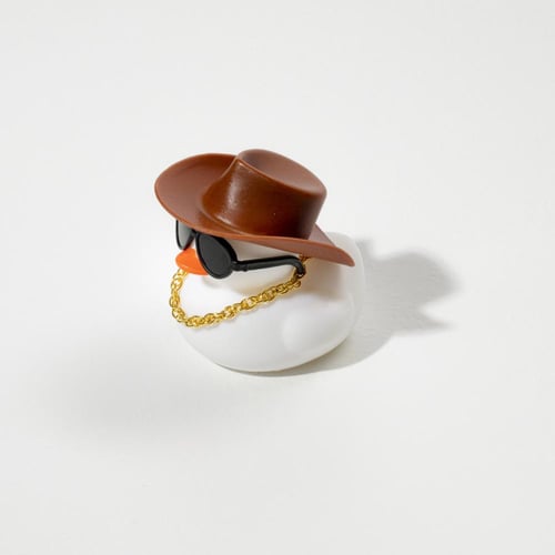 "Cowboy Duck " White
